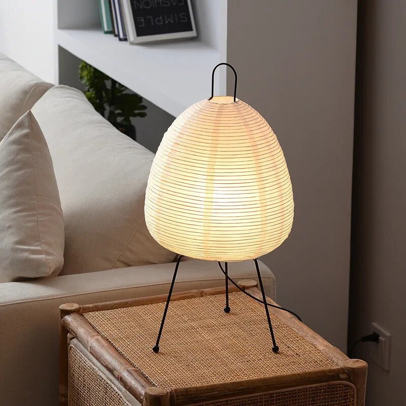 Rispapir Bordlampe til Stemningsfuld Belysning