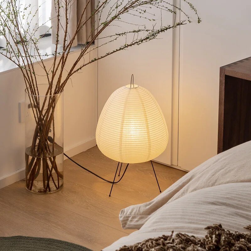 Rispapir Bordlampe til Stemningsfuld Belysning
