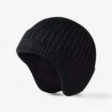 Gestrickte Wintermütze mit Schirm – warm und stilvoll für kalte Tage