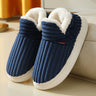 Warm ribbed knitted slippers – Comfortable slippers for the home