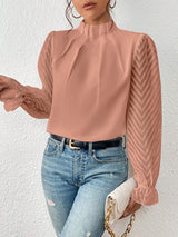 Elegant Printet Dame Top til Enhver Anledning