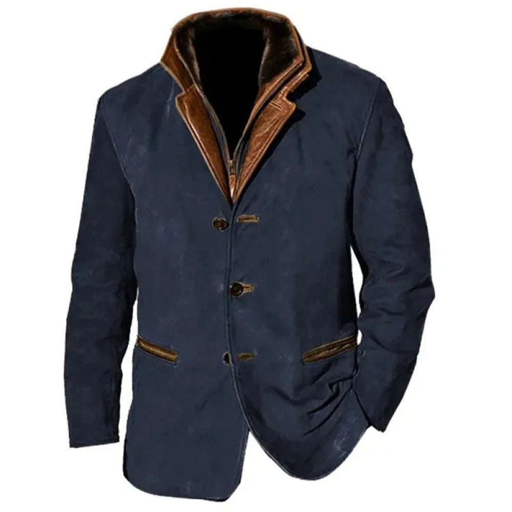 Vintage Look Jakke til Mænd med Slim Fit