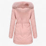 Ladies' Winter Jacket – Elegant Warm Jacket with Fur Collar and Hood