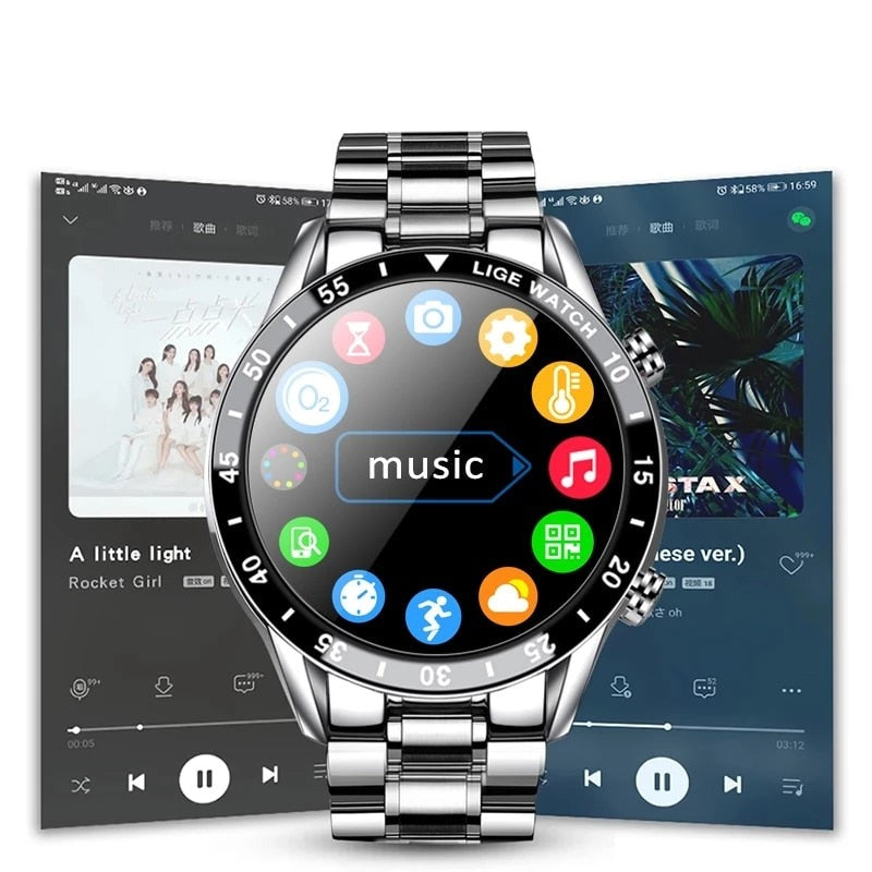 Smartwatch til Mænd | Multisport & Sundhedstracker | Bluetooth Opkald