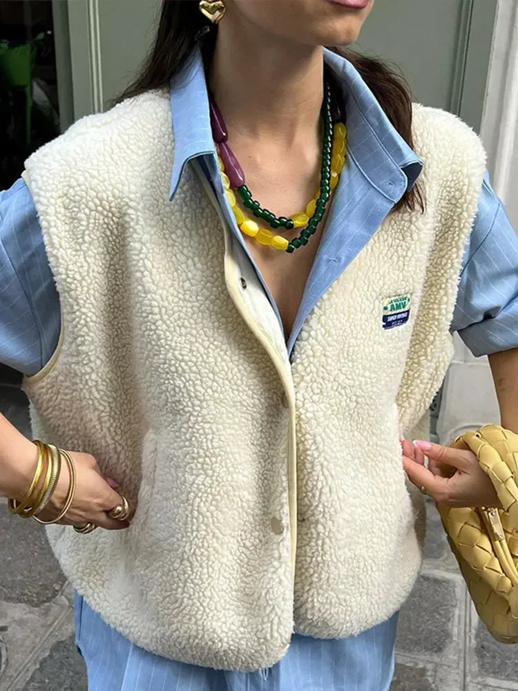 Højkvalitets Sherpa Fleece Vest til Damer