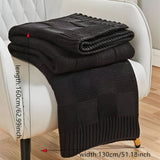 Strikket Plys Tæppe – Blødt Luksus Tæppe til Sofa & Soveværelse