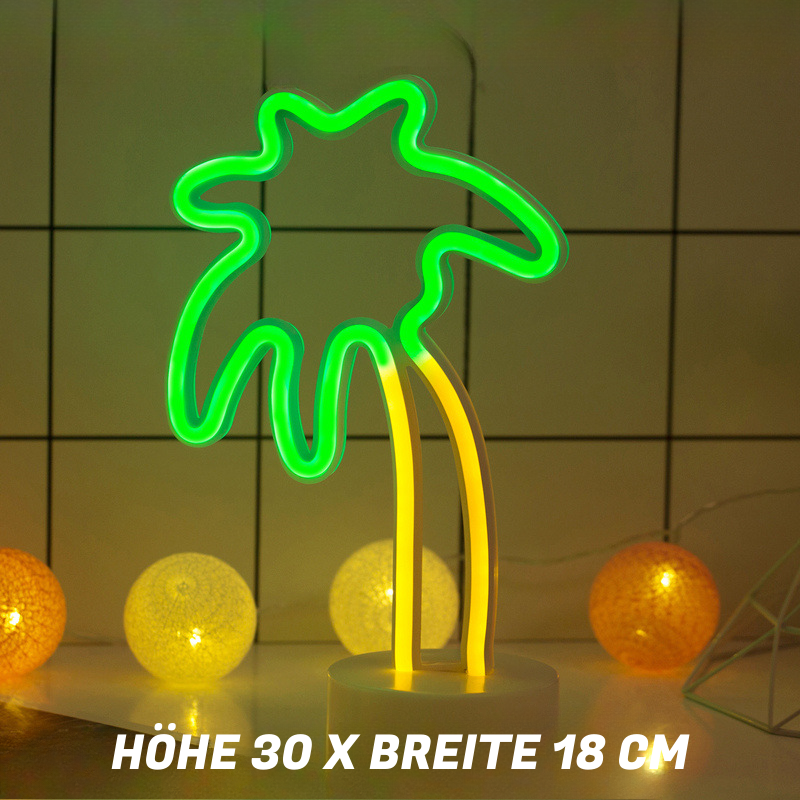 LED Neon Bordlampe – Dekorative Lysfigurer til Soveværelse & Stue