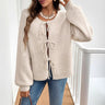 Vest Med Sløjfer Foran - Akryl Cardigan