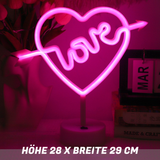 LED Neon Bordlampe – Dekorative Lysfigurer til Soveværelse & Stue