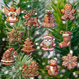 Lebkuchen Juleornamenter – Set Dekorationen für Baum & Interieur