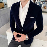 Velour Blazer til Herrer - Elegant og Komfortabel