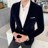 Velour Blazer til Herrer - Elegant og Komfortabel