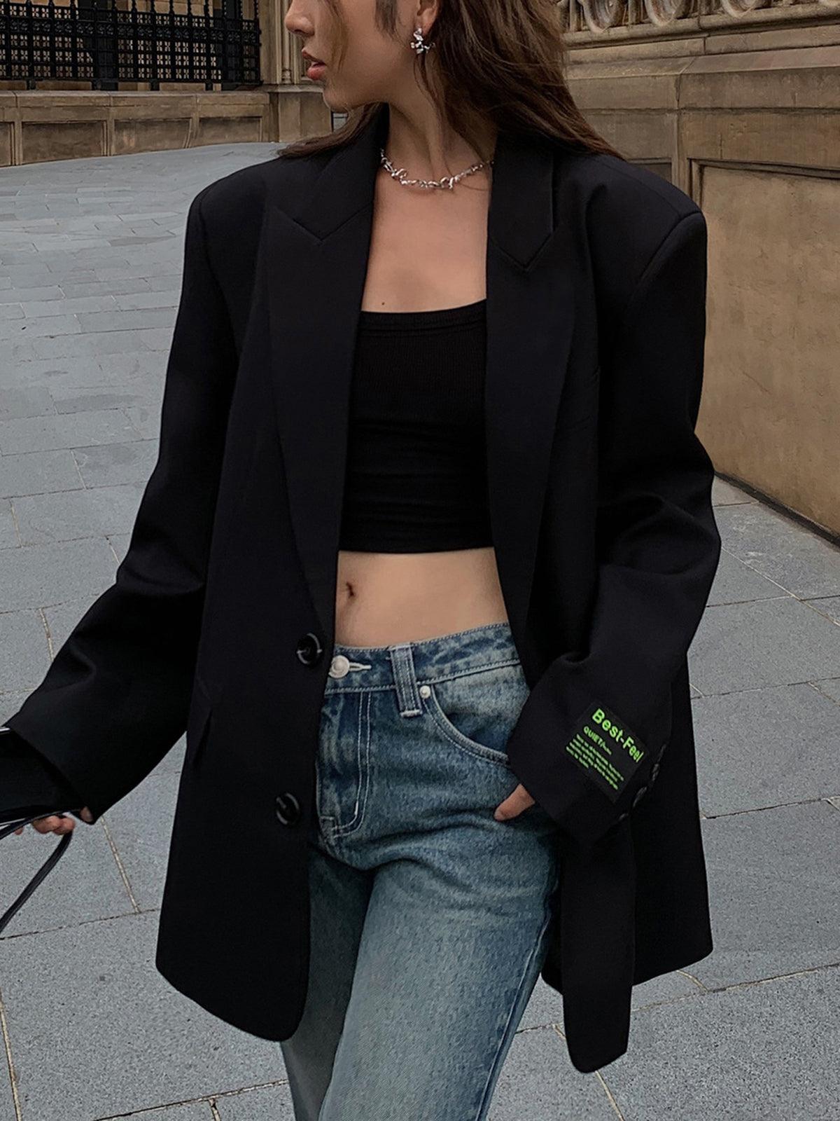 Oversized Klassisk Blazer med Tidløst Design