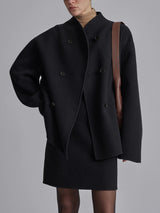Oversized Button-Down Jakke til Damer - Stilfuld og Komfortabel