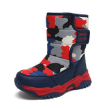 Children's winter boots – Warm camouflage snow boots with non-slip sole