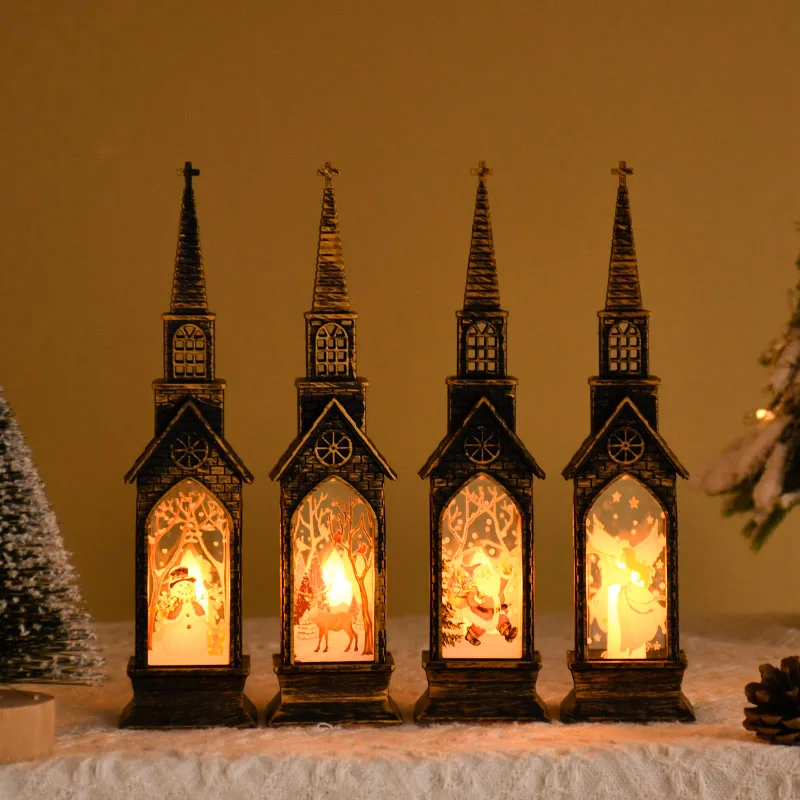 LED Jule Kirkelygte – Oplyst Vinterdekoration