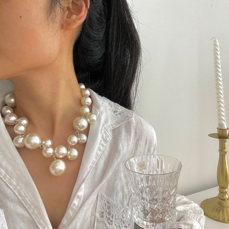 Betagende Elegant Perlekæde med Fitness-Tracker