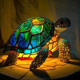 Kunstnerisk Bordlampe med Dyremotiver