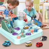 Magnetyczna Autostradowa Mata do Zabawy – Interaktywny Zestaw Przygodowy Montessori z Samochodami