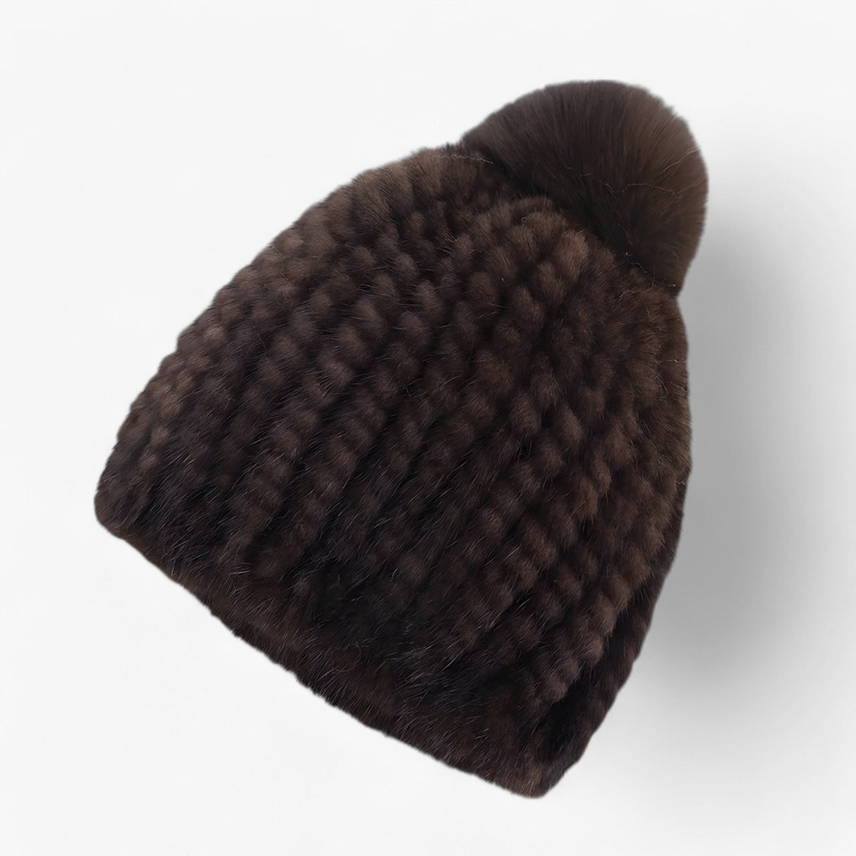 Luxury Pom Beanie – Elegant Winter Hat with Soft Texture