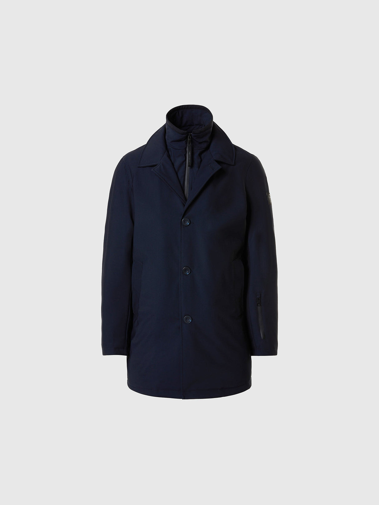 Tredelt Trenchcoat til Herrer af Genanvendt Materiale
