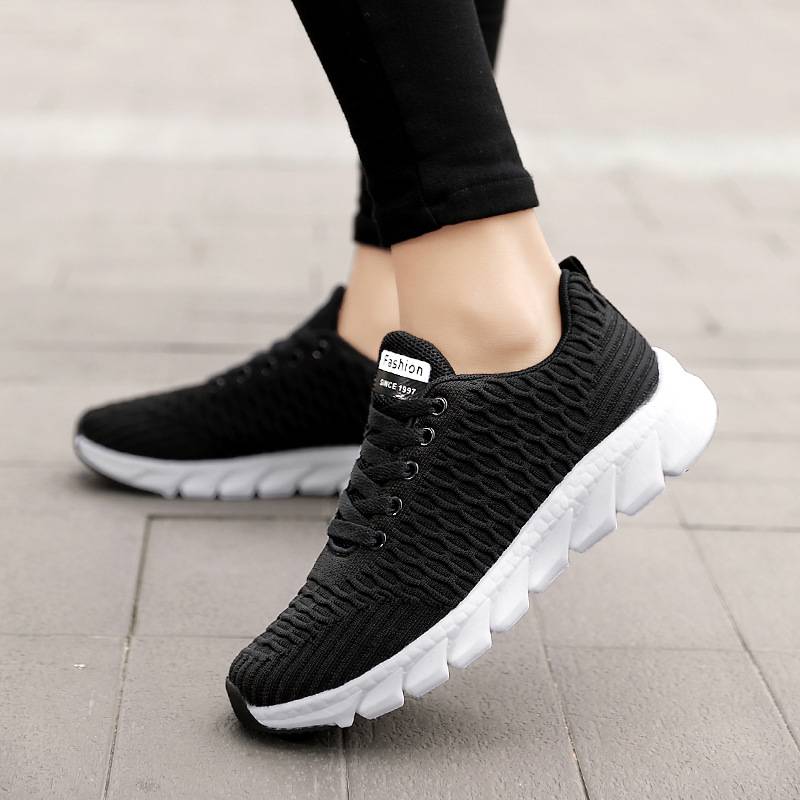 Komfortable Dame Sneakers med Memory Foam Indersål