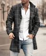 Men's Long Coat – Stylish Elegant Overcoat for Autumn & Winter