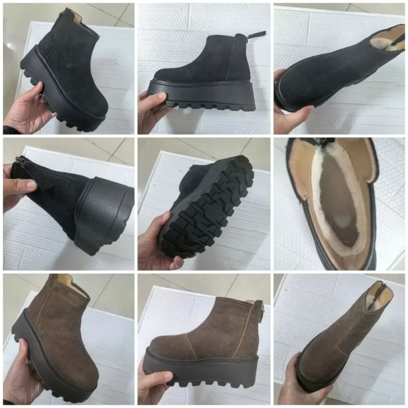 Winter platform ankle boots – warm and stylish women's boots