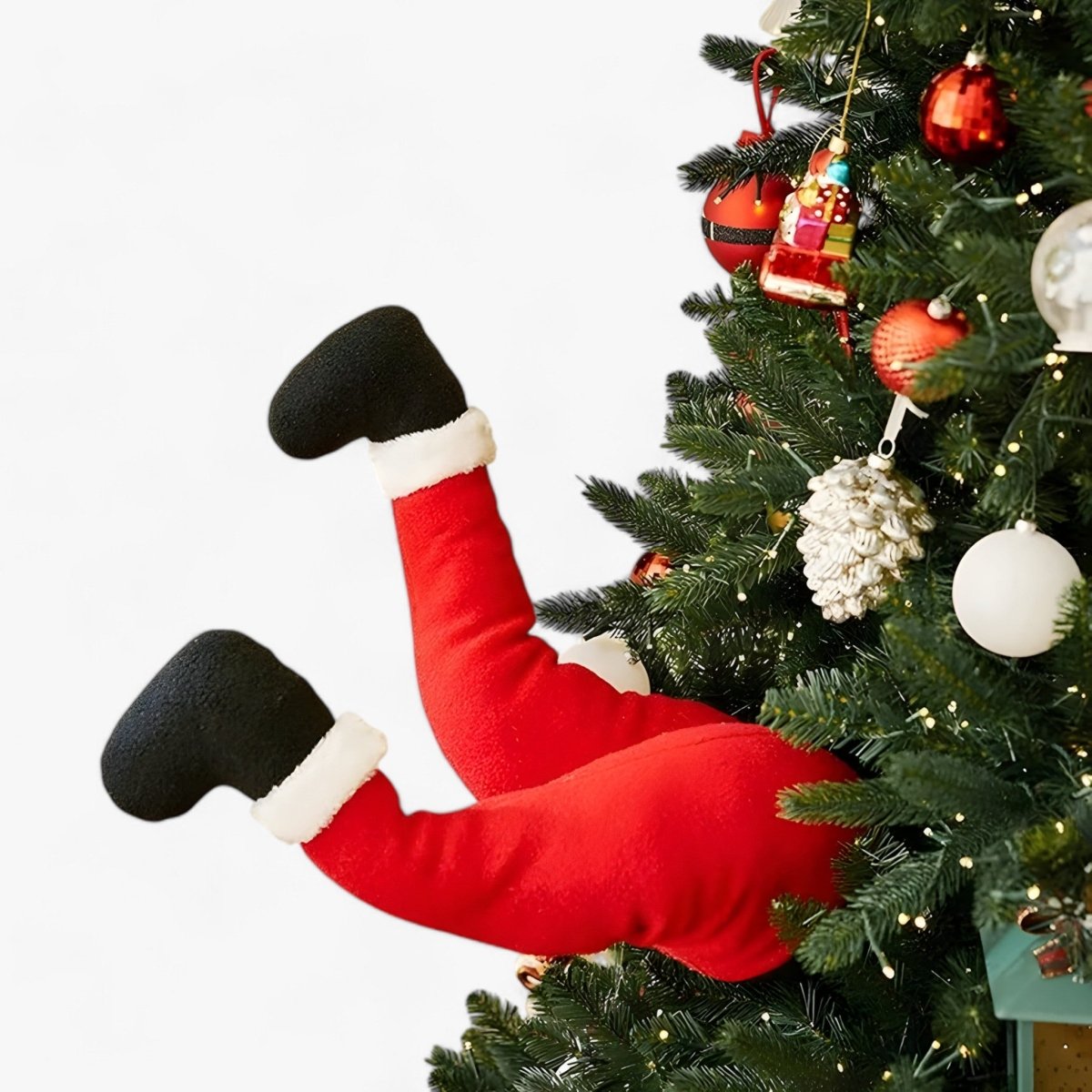 Klatrende Juletræsdekoration – Julemand & Snemand Plysdyr