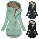 Women's winter jacket – Warm parka with fleece lining and hood