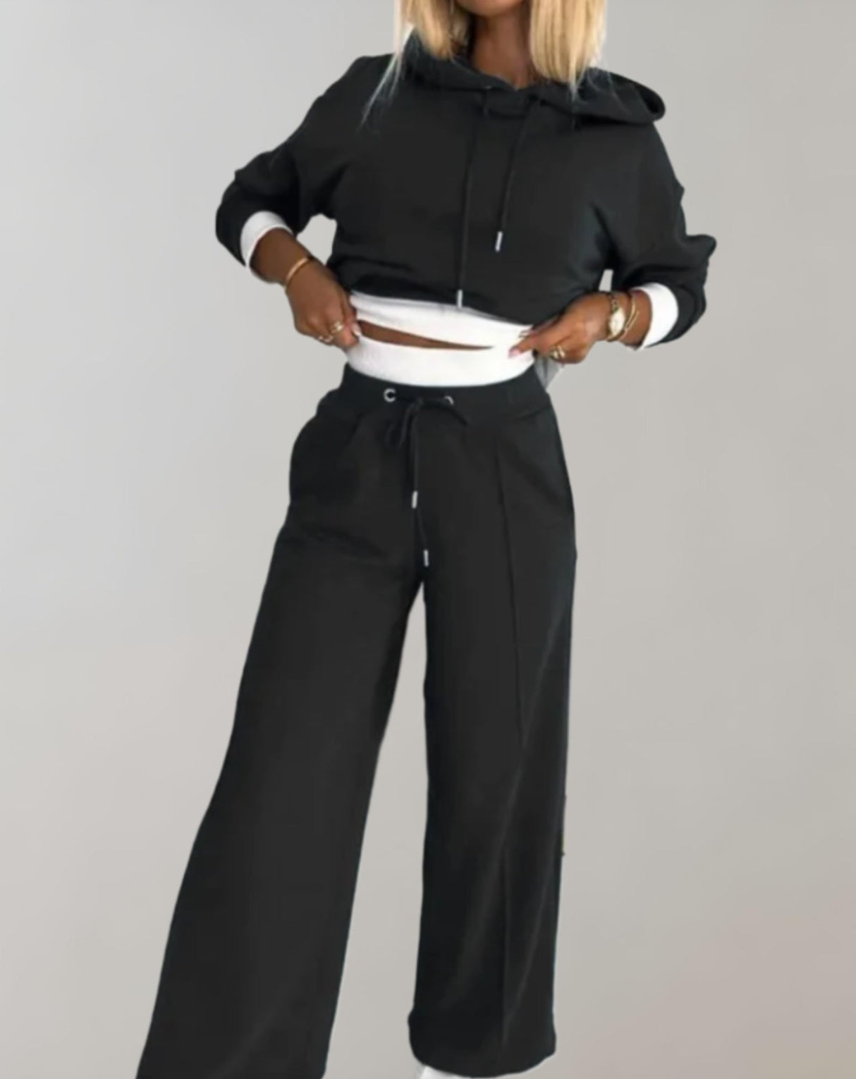 Women's Training Pants – Wide Pants with Double Side Stripe