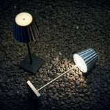 Trådløs Bordlampe med Varmt Lys og Genopladeligt Batteri