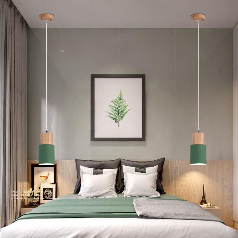 Cylinder Aluminium 1-lys LED Pendellampe Moderne Design