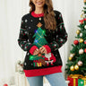 Women's Christmas Sweater – Winter Sweater with Christmas Tree & Gift Print