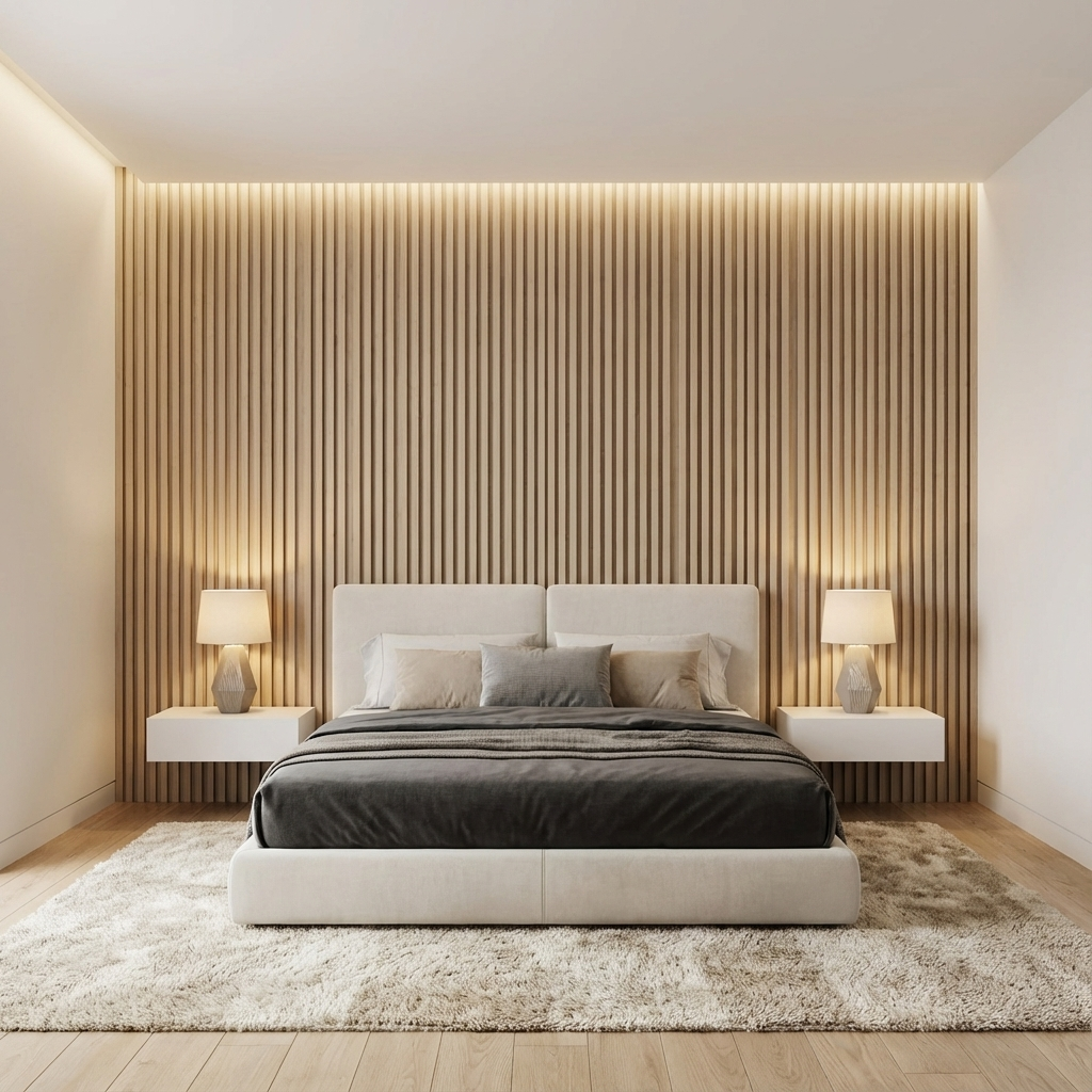 Selvklæbende 3D PVC vægpaneler med trælook – Nem installation & vedligeholdelse