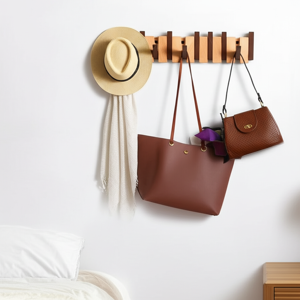 ElegantEntry - Træ Piano Knagerække