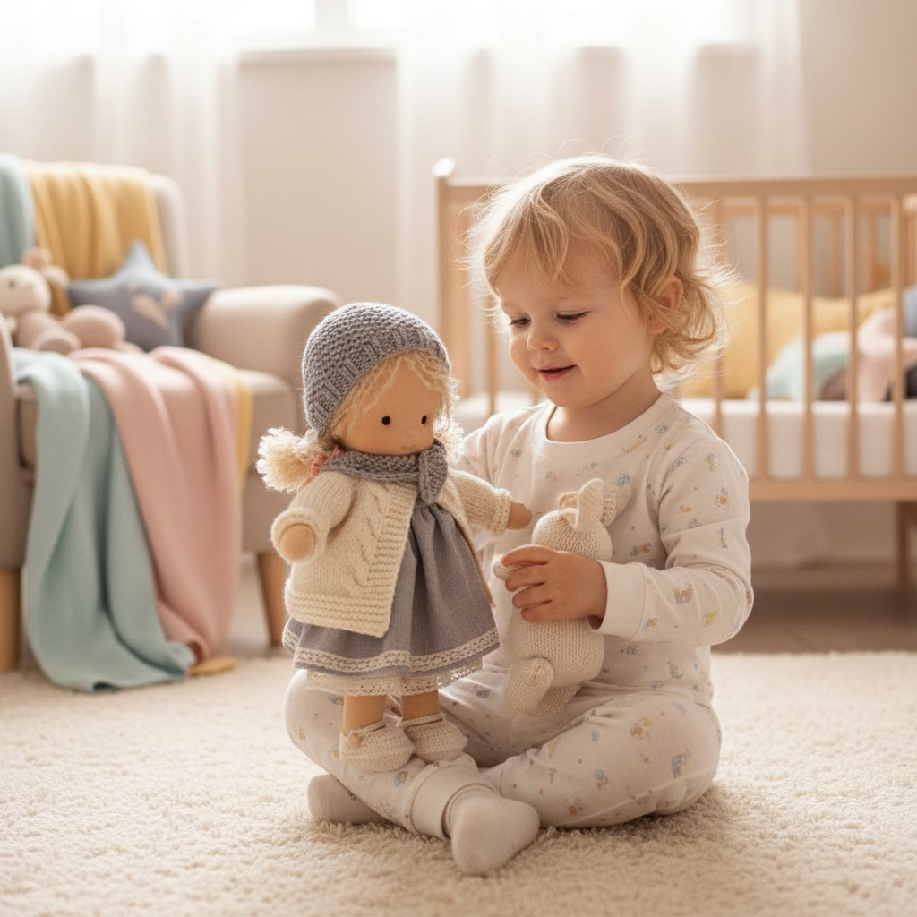 Håndlavet Waldorf Krammedukke til Børn