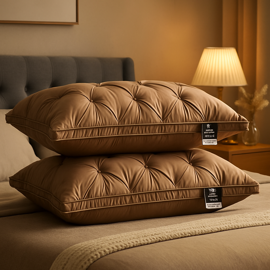 Luksus Gåsedun Pude | Komfortabel Sovepude | Optimal Nakkestøtte