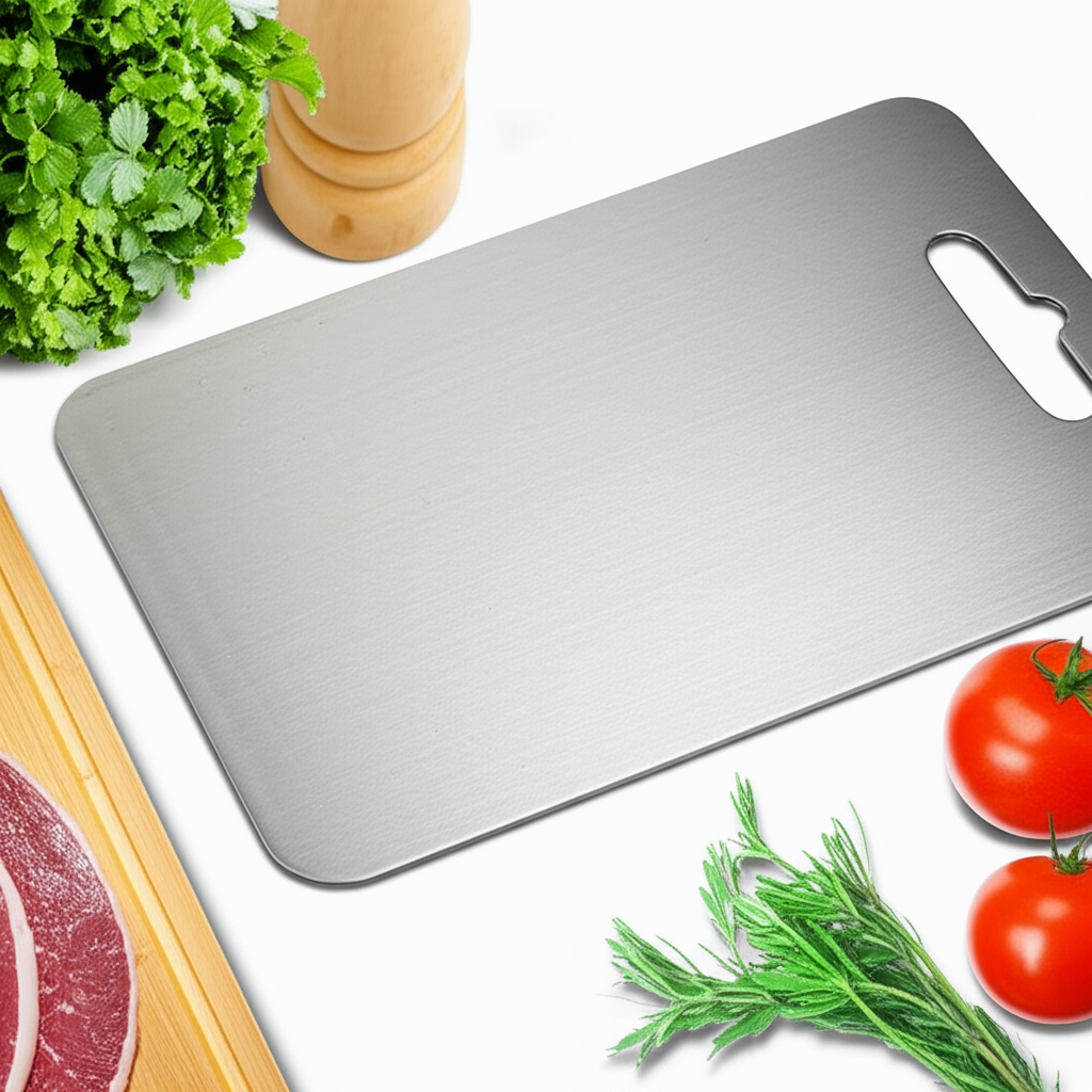 Titanium skærebræt – antibakteriel, BPA-fri og holdbar