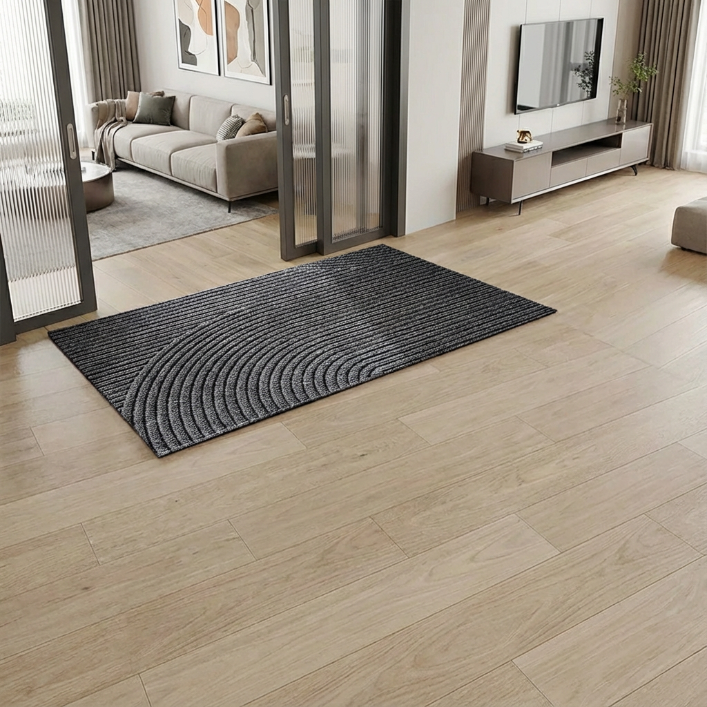 Moderne PVC dørmåtte med skridsikker bund og sandfjernelse