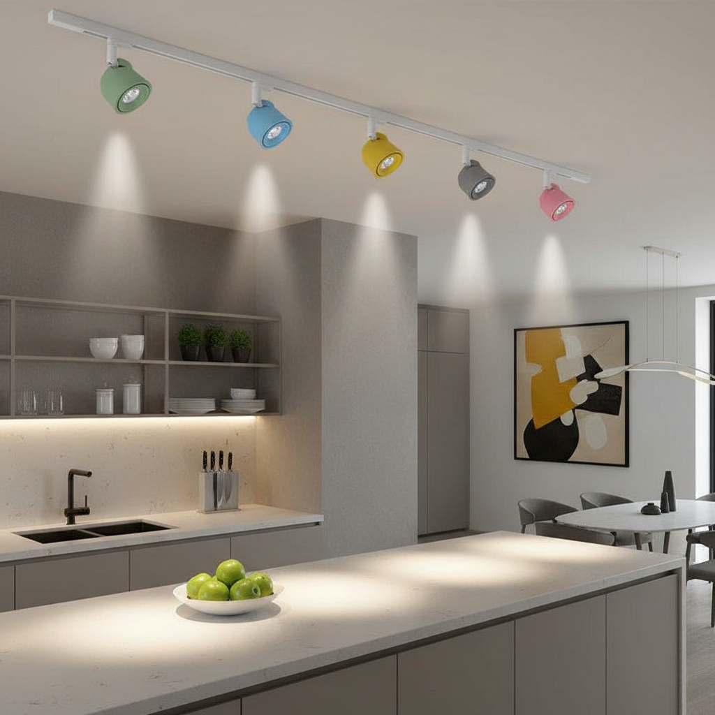 Ściemnialna lampa LED z reflektorem z obrotem 340°