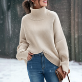 Cashmere Dame Rullekrave - Luksuriøs Varme og Stilfuldt Design